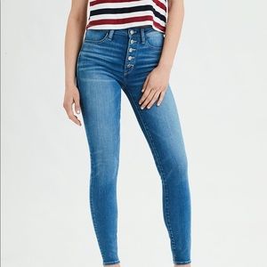 AEO super high-rise jeggings
